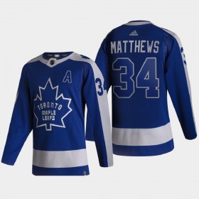 Toronto Maple Leafs Auston Matthews 34 2020-21 Reverse Retro Authentic Shirt - Mannen